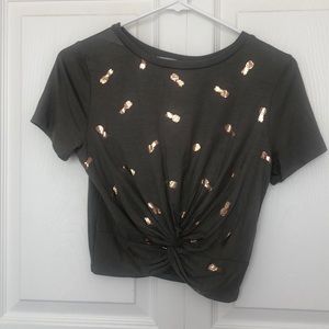 Junior Pineapple Cropped Tee